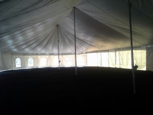 Amy's Orchid Lounge will be located inside this beautiful new pole tent at the Fall Festival