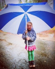 Kids don't mind a little rain at at Spring 2018 Strawberry by Dianne Shannon