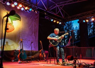 Bruce Cockburn at Spring 2018 Strawberry Music Festival by Steve Zimmerman