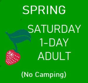 Spring Saturday 1-Day Adult (No Camping)